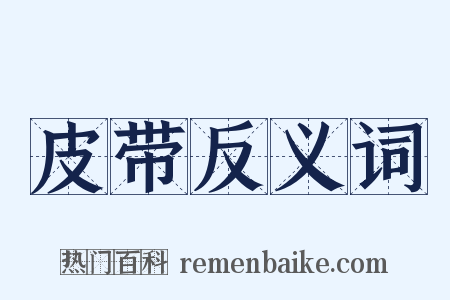 皮带反义词是什么意思的图片